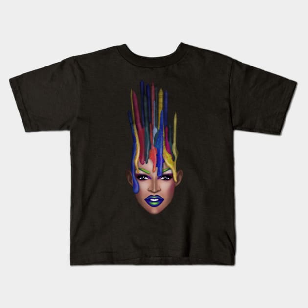 Yvie Oddly - I'm Crowning Kids T-Shirt by ZkyySky